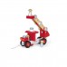 Camion de pompiers (bois) - jurj06498  rouge Janod    404542